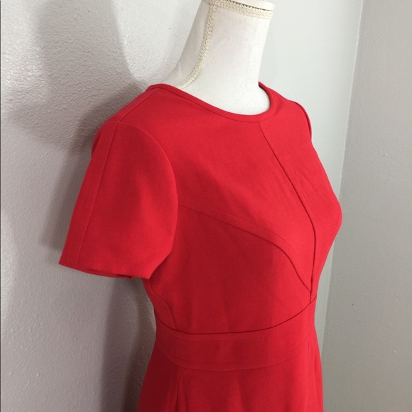 Eliza J crepe red a-line dress - Picture 8 of 8